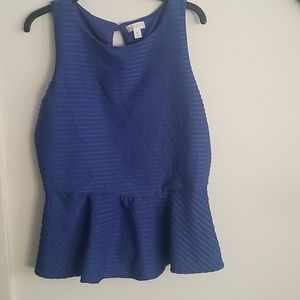 Bisou Bisou Peplum Top sx XL